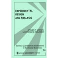 thumbnail image 1 of Pre-Owned Experimental Design & Analysis (Paperback) 0803938543 9780803938540, 1 of 1