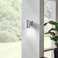 thumbnail image 2 of Outdoor Cylinder Wall Mount Sconce DownLight, Brushed Aluminum 1-Light (5" W x 7" H) 65 Watts, 2 of 6