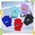 thumbnail image 7 of Bocaoying 6 Pairs Kid's Winter Magic Gloves, Full Fingers Stretchy Knitted Glovesfor Boys or Girls, Children Warm Wool Lined Gloves, Toddler Knitted Ski Mittens for Ages 3-10, 7 of 7