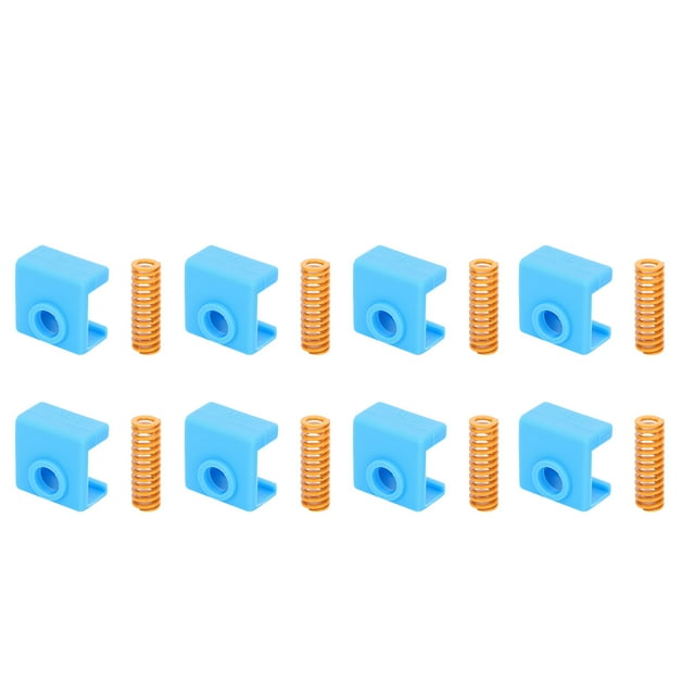 Resorte, accesorios para impresoras 3D, 8 piezas, conector de silicona para impresora D, conector de silicona para diseño revolucionario M