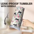 thumbnail image 5 of 20OZ Dog Pattern Christmas Tumbler with Handle Stainless Steel Double Wall Cup Unique Birthday Christmas Gifts for Dog Lovers Women Men Maintains Drink Temperature All Day, 5 of 6