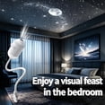 thumbnail image 4 of Galaxy Projector Night Light, 2-in-1 USB Star Projector with 1 Projection Films, Adjustable Brightness, 360° Rotating Design for Bedroom Ceiling, Wall, Car and Room Decor, 4 of 9