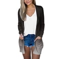 thumbnail image 2 of Pxiakgy cardigans pour Femmes Cardigan de Mode Décontracté avec Poches Manches Longues Veste Marron G, 2 of 4
