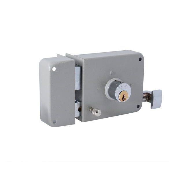Cerradura sobreponer Lock 18CS instalación derecha color acero inoxidable