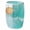 Turquoise, variant on Modern Bathroom Trash Can Mosaic Glass 5L | 7" x 10" | Decorative Small Garbage Can | Luxury Waste Basket for Restroom, Office, Bedroom & Kitchen | Shiny Turquoise Green Bathroom Accessories
