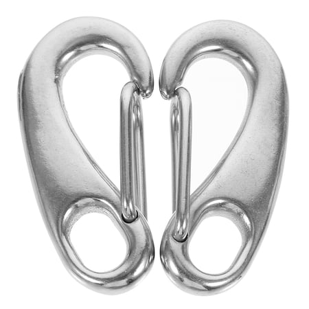 HONITANO Heavy Duty Metal Wire Buckle Shackles -Shaped 2 Pieces for Secure Outdoor and Industrial Use