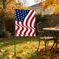 thumbnail image 5 of Vintage Garden Yard Flag, Double Sided Retro Patriotic American Flag Printed Craft, for Yard Ornament, Outdoor Lawn Decor, Holiday Courtyard Layout, 5 of 6