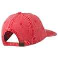 thumbnail image 4 of Eagle with Star Circle Embroidered Washed Cap - Red OSFM, 4 of 5