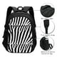 thumbnail image 3 of Balery Zebra Mochila con carga USB para hombre y mujer - Mochila impermeable y antirrobo para portátil con puerto USB para viajes, trabajo, estudios y universidad, 3 of 7