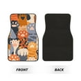 thumbnail image 2 of Naloa Cute Cat Paw Car Foot Mat Set of 4 Pieces - Universal Floor Liner Neoprene Full Set Floor Mats for Cars Trucks SUV, 2 of 7