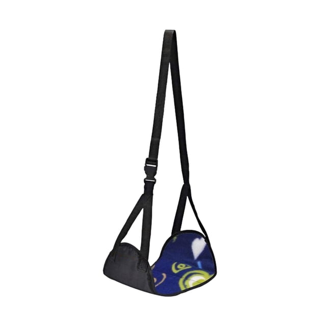 Hamacas colgantes para pies, colchoneta plegable resistente, cómodo reposapiés para avión, oficina, dormitorio, sala de estar Negro Gloria Hamaca para pies