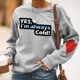 thumbnail image 2 of Blusa de manga larga con estampado de cuello redondo para mujer Pompotops gfhjh17349, 2 of 6