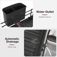 thumbnail image 3 of Extendable Dish Drying Rack - Dual Part Dish Racks with Drain Board, Adjustable Large Dish Drainer with Utensil Holder, Spatula Holder and Cutting Board Holder, X-Large 32.5-52 cm, Black, 3 of 5