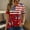 A014-Wine, variant on 250th Anniversary Usa Shirt Women Casual Short Sleeve Tshirts Fashion 250 Year American Anniversary Shirt