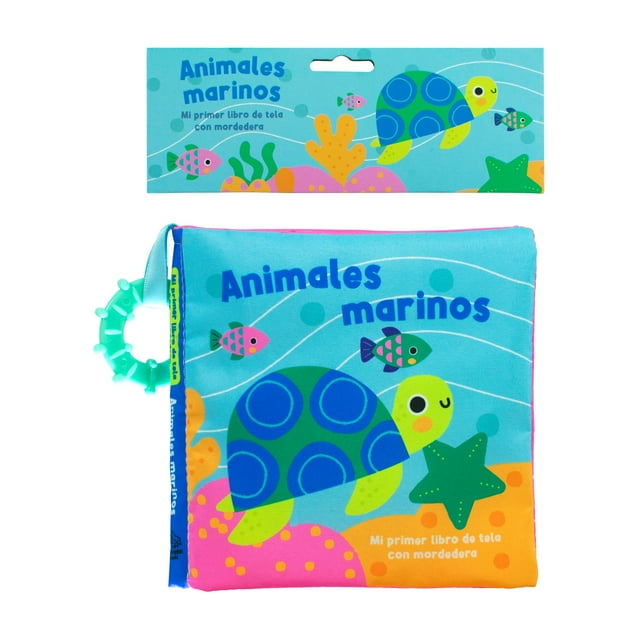 Libro de Tela con Mordedera Animales Marinos Silver Dolphin Libro de bolsillo 1ra edicción