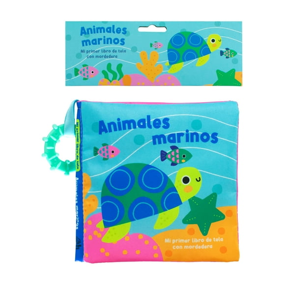 Libro de Tela con Mordedera Animales Marinos Silver Dolphin Libro de bolsillo 1ra edicción