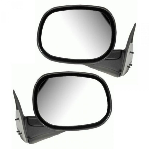 TRQ Manual Side View Mirrors Folding & Set for Ram Pickup Truck MRA04872 Fits select: 1998-2001 DODGE RAM 1500, 1998-2002 DODGE RAM 2500