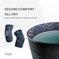 thumbnail image 6 of Caspe 2-Pack Elbow Compression Sleeves for Men & Women, Non-Slip Arm Support for Sports, Tendon Comfort & Everyday Use – Breathable & Durable (Blue, X-Large), 6 of 8