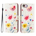thumbnail image 2 of TECH CIRCLE for iPhone iPhone 8/7 Plus Case (5.5-Inch), Cute Cartoon Flip Wallet Phone Case with Lanyard, Built-in Card Slots & Stand Function, Portable Lightweight Slim PU Leather Cover, Flowers, 2 of 3