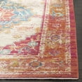 thumbnail image 3 of SAFAVIEH Sutton Bernadette Bordered Runner Rug, Fuchsia/Ivory, 3' x 10', 3 of 8