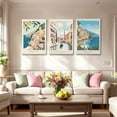 thumbnail image 2 of Hieng New York City Poster Travel Wall Art Canvas Framed Watercolor NYC Central Park Landmarks Artwork Decor Painting Prints Pictures Set of 3 for Bedroom Living Room Bathroom Office 16x24in, 2 of 5