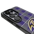 thumbnail image 3 of Keyscaper Baltimore Ravens Plaid Galaxy Magnetic Bump Case, 3 of 7