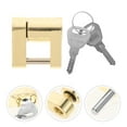 thumbnail image 4 of LOLIPPYY Trailer Lock Heavy-duty Trailer Hitch Lock Trailer Tongue Coupler Lock Trailer Accessory(1/4"), 4 of 7