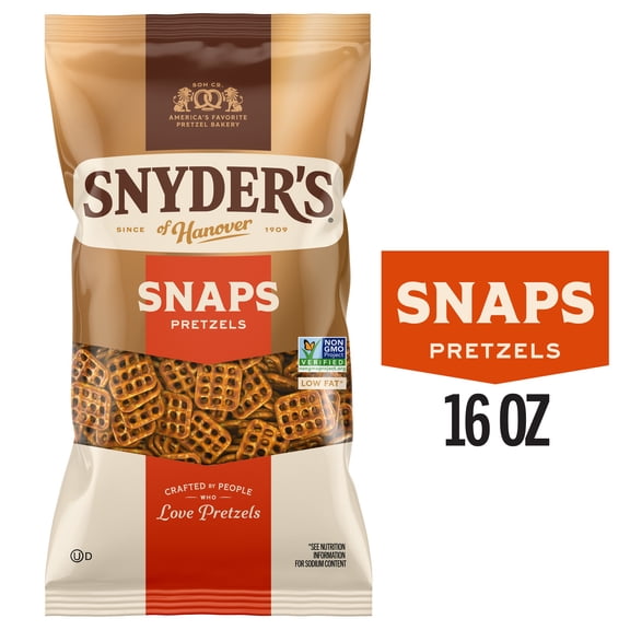 Snyder's of Hanover Snaps Pretzels, 16 oz Bag