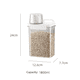 thumbnail image 2 of Caja de almacenamiento de granos sellada para el hogar, recipiente transparente para arroz, recipiente para pasta, 1800 ml, 2 of 7