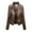 Coffee #2, variant on XWSHYW Womens Coats and Jackets Leisure Loose Fit Zip-Up Outerwear Jackets Fashion Solid Color Long Sleeve Coat