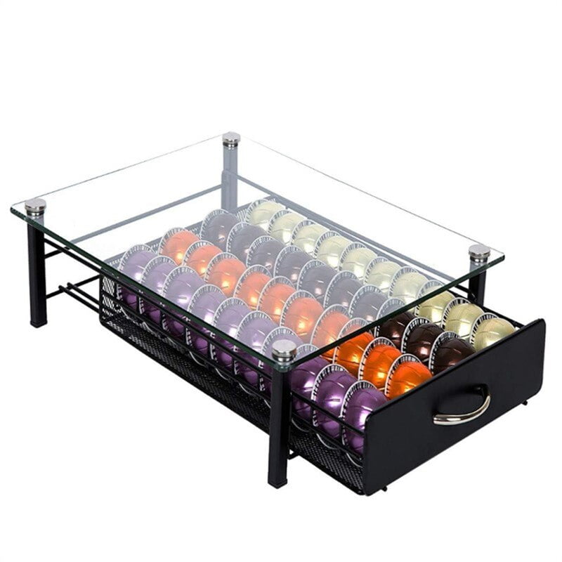 Porte-capsules Nespresso Rotatif - Inox Argenté - Pour 40 Capsules - Neuf