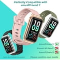 thumbnail image 3 of KOMI Strap for Amazfit Band 7 Silicone Replacement Strap Watch Wrist Band Smart Bracelet Accessories for Amazfit 7 Fit Band Pink, 3 of 9