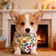 thumbnail image 4 of Pañuelo triangular de poliéster con forma de huevo de Pascua para mascotas, babero festivo para gatos y perros, ideal como accesorio fotográfico y decoración para fiestas de Pascua., 4 of 6