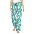 thumbnail image 1 of Balery Cartoon Llamas Pantalones de pijama para mujer, pijamas ultraligeros, pantalones de estar por casa-3X-Large, 1 of 6