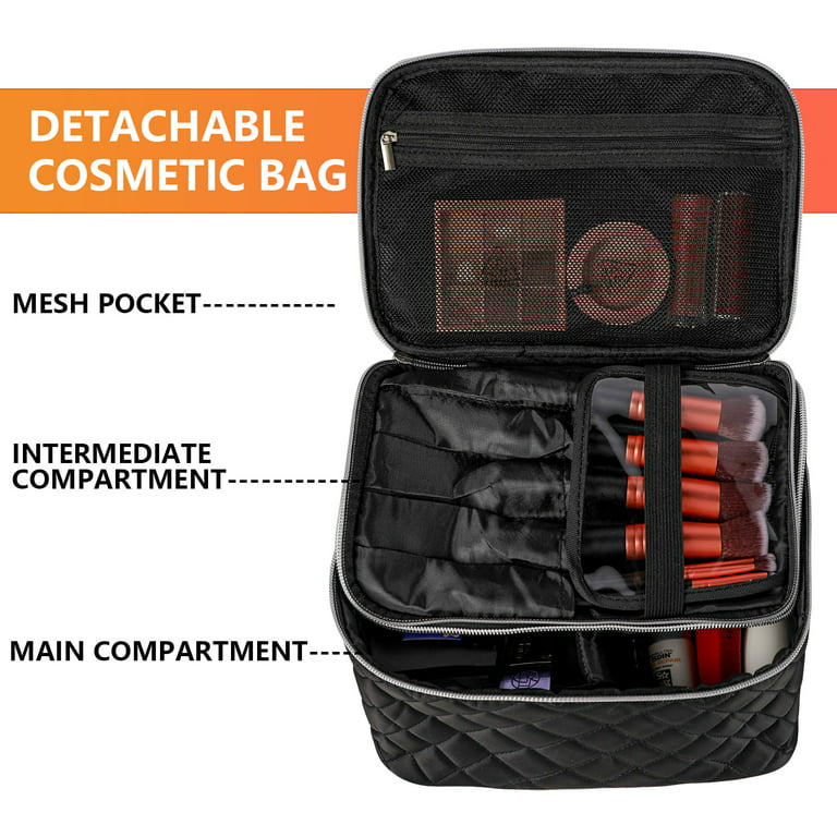 Simple and Large-capacity Vertical Makeup Brush Bag Portable Beauty Bag Eye  Shadow Brush Eyebrow Pencil Storage Bag Cosmetic Bag