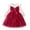 Red, variant on Loopsun 3-10 Years Girls Long Sleeve Removable Waist Belt Fashion Solid Dress Red, 5-6 Years