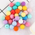 thumbnail image 3 of 50 cuentas de silicona redondas de 9/12/15 mm, espaciadoras de silicona a granel para hacer pulseras, pulseras, collares, accesorios de joyería, 3 of 5