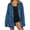 Sea Blue, variant on Women Casual Zip Up Spring Long Sleeve Oversized Denim Jackets with Pocket