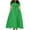 Army Green, variant on Women's Plus Size Casual Fashion Solid Color Round Neck Short Sleeve Pocket Tie-Waist Swing Dress - Army Pink XXL