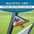 thumbnail image 3 of Cigar Holder for Golf Cart,Strong Magnetic Cigar Holder-Ideal Golf Cart Accessory,No Damage Cigar Wrapper,Aluminum Alloy,Loop Strap,Golf Cart Accessories & Gift for Golfers（gray）, 3 of 5