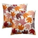 thumbnail image 1 of Juego de 2 fundas de almohada Sweetshow Fall Leaves, 60 x 60 cm, algodón, 1 of 7