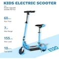 thumbnail image 3 of Maxtra Folding Electric Scooter with Removable Seat, Adjustable Height for Kids Ages 6-12, 60 Min Run Time, 3 of 9