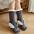 thumbnail image 3 of Dyfzdhu Women Cartoon Floor Socks Thickened Warm Sleep Socks Slippers Socks, 3 of 6