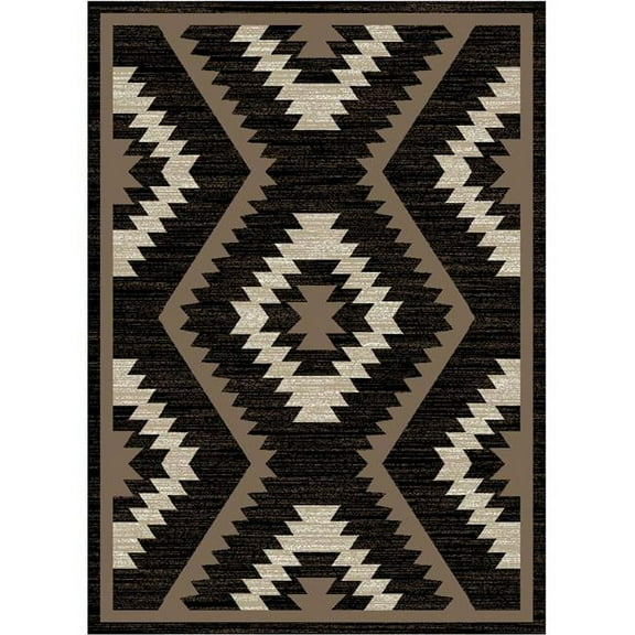 Mayberry Rug TC6473 8X10 7 ft. 10 in. x 9 ft. 10 in. Tacoma Rialto Black Rectangle Area Rug