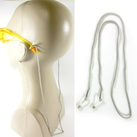 - 2 Pc Grey Eyewear Retainer Sunglasses Lanyard Braided Cord Neck Strap Glasses