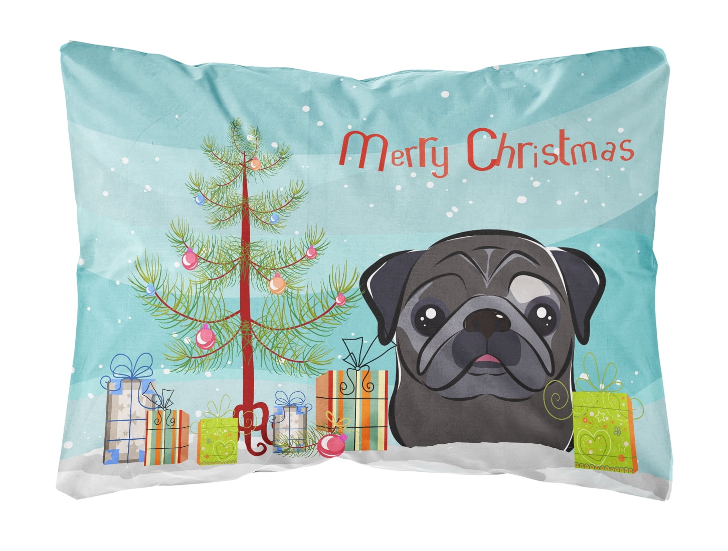 black pug christmas