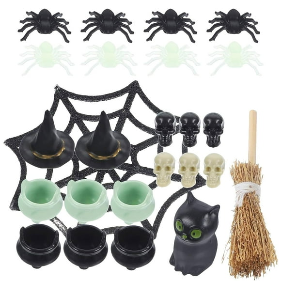 TopLLC Halloween Decor Fall Decor Halloween Home Decor Miniature Toys Vintage Skeleton Statue Web Miniature Decorations Halloween Party Favor