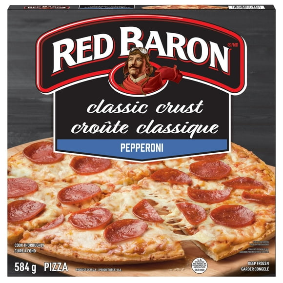 Red Baron Classic Crust Pepperoni, RED BARON Frozen Classic Crust Pepperoni Multi Serve Pizza