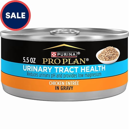 Purina Pro Plan Urinary Tract Health Chicken Entree in Gravy Cat Food 5.5 oz., Case of 24