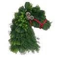 thumbnail image 3 of Animal Farm Horsehead Garland Decorative Pendant Outdoor Pendant Garden Wreath Decoration Straw Rooster Christmas Garland D5x6, 3 of 5